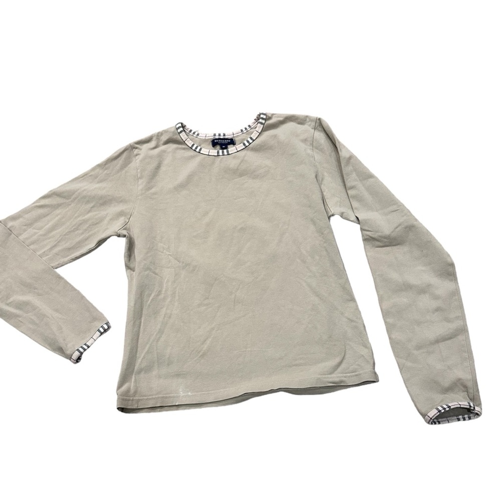 Burberry Beige Long Sleeve Tee